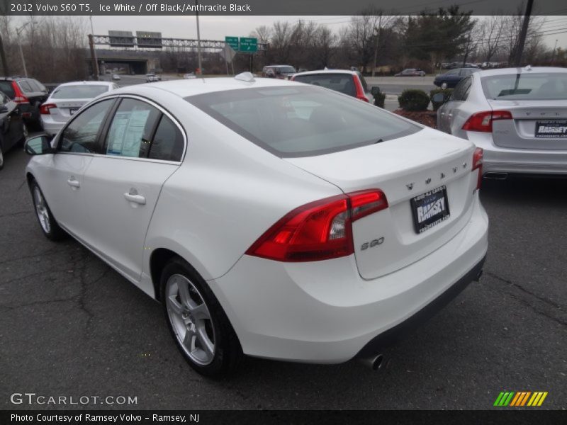 Ice White / Off Black/Anthracite Black 2012 Volvo S60 T5