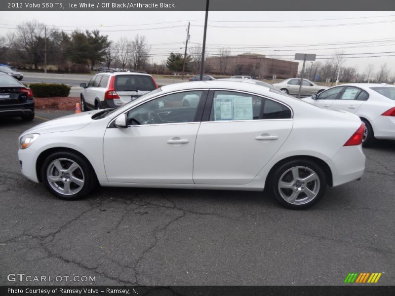 Ice White / Off Black/Anthracite Black 2012 Volvo S60 T5