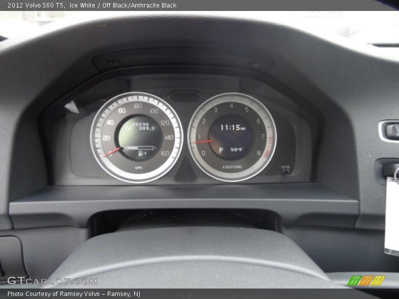 Ice White / Off Black/Anthracite Black 2012 Volvo S60 T5