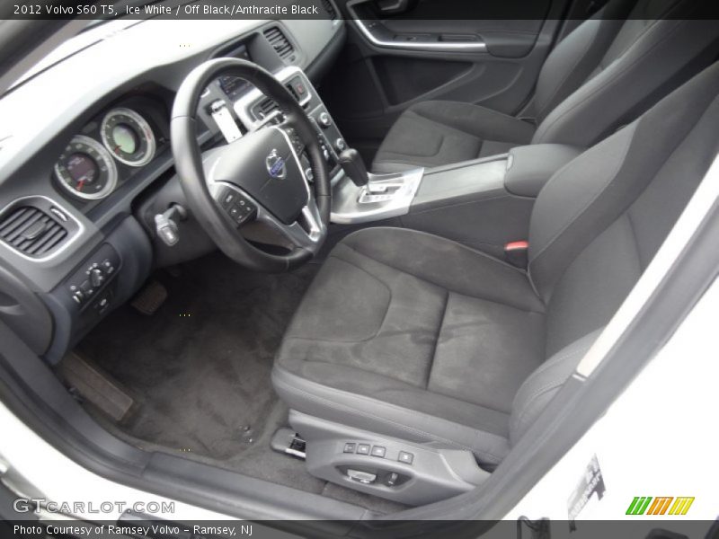 Ice White / Off Black/Anthracite Black 2012 Volvo S60 T5