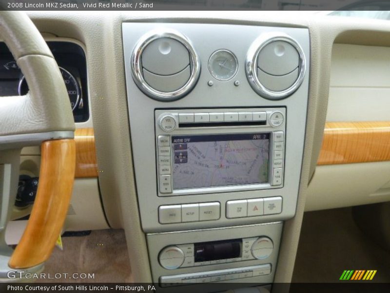 Vivid Red Metallic / Sand 2008 Lincoln MKZ Sedan