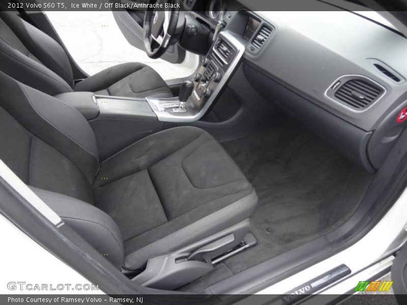 Ice White / Off Black/Anthracite Black 2012 Volvo S60 T5