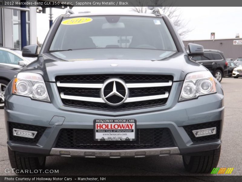 Sapphire Grey Metallic / Black 2012 Mercedes-Benz GLK 350 4Matic