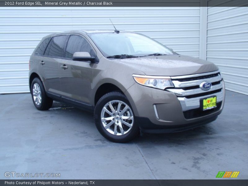 Mineral Grey Metallic / Charcoal Black 2012 Ford Edge SEL