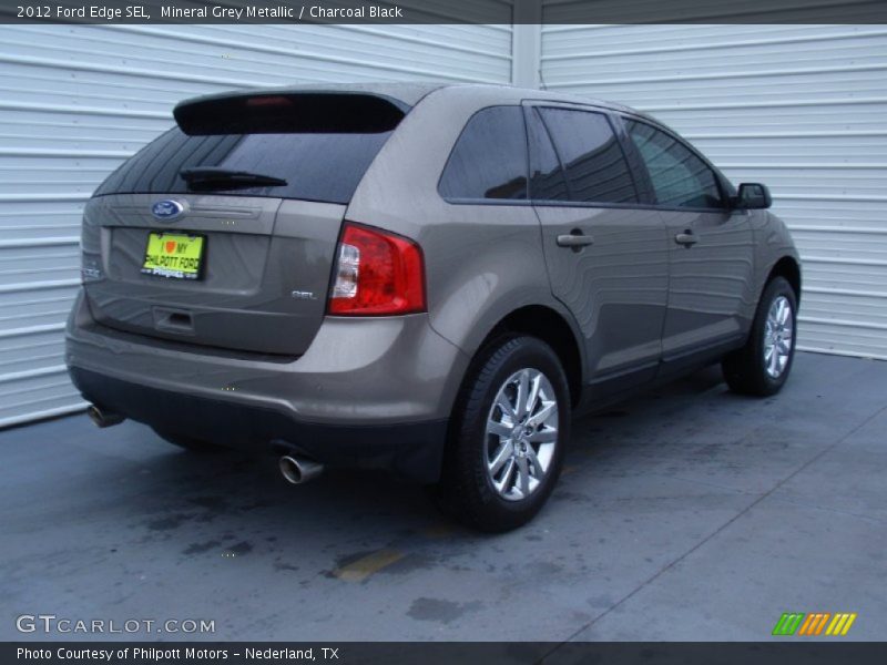 Mineral Grey Metallic / Charcoal Black 2012 Ford Edge SEL