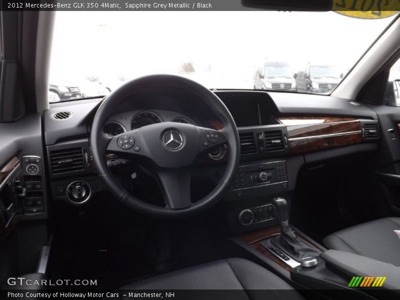 Sapphire Grey Metallic / Black 2012 Mercedes-Benz GLK 350 4Matic