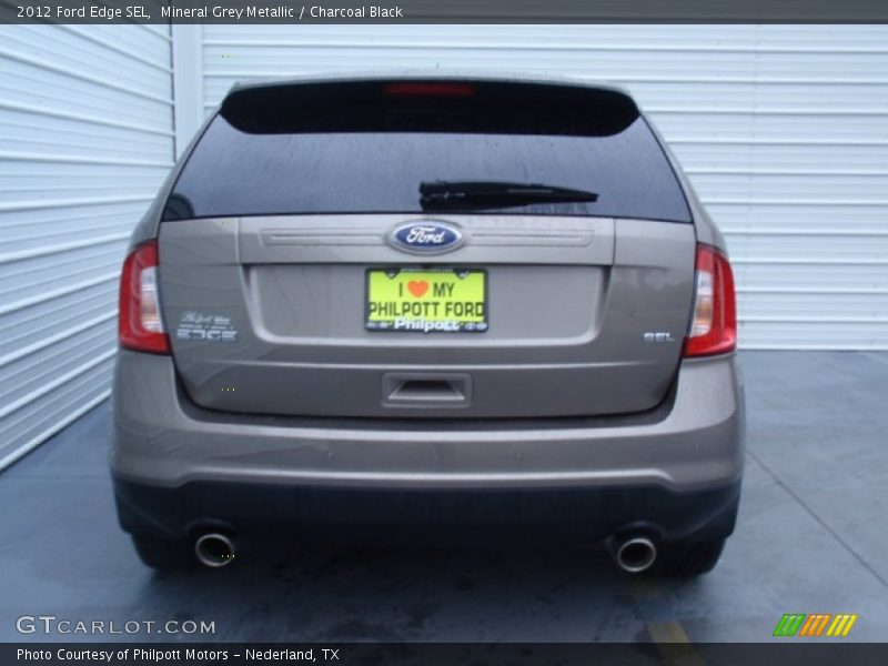 Mineral Grey Metallic / Charcoal Black 2012 Ford Edge SEL