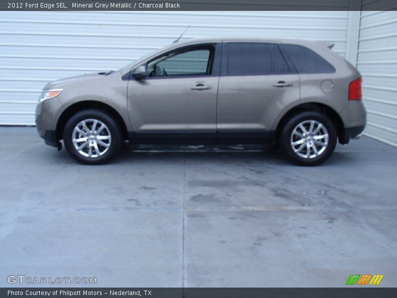 Mineral Grey Metallic / Charcoal Black 2012 Ford Edge SEL