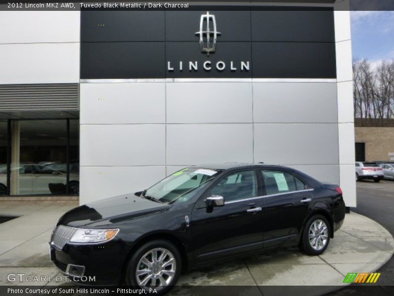 Tuxedo Black Metallic / Dark Charcoal 2012 Lincoln MKZ AWD