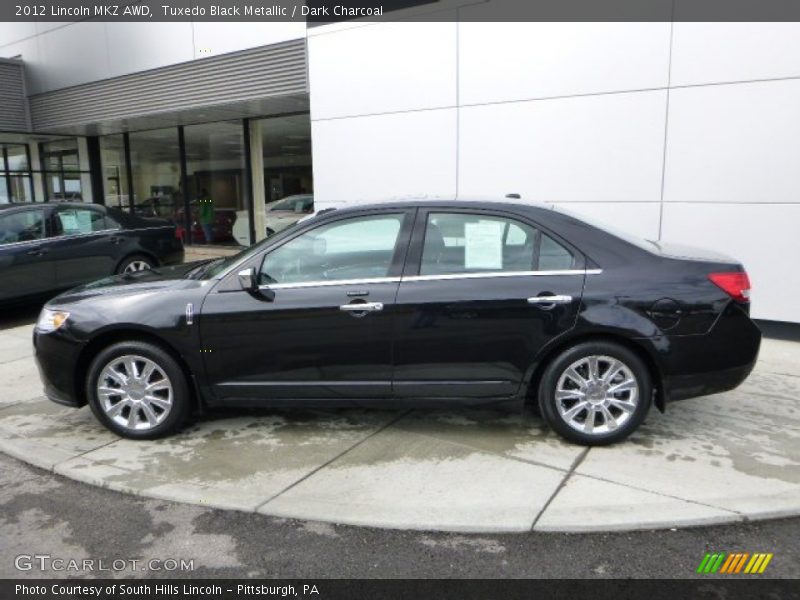 Tuxedo Black Metallic / Dark Charcoal 2012 Lincoln MKZ AWD
