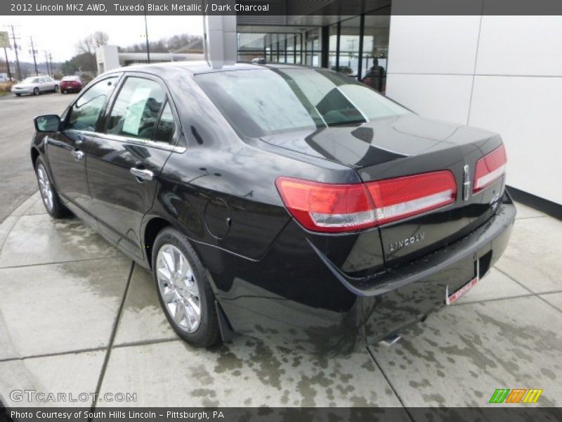 Tuxedo Black Metallic / Dark Charcoal 2012 Lincoln MKZ AWD