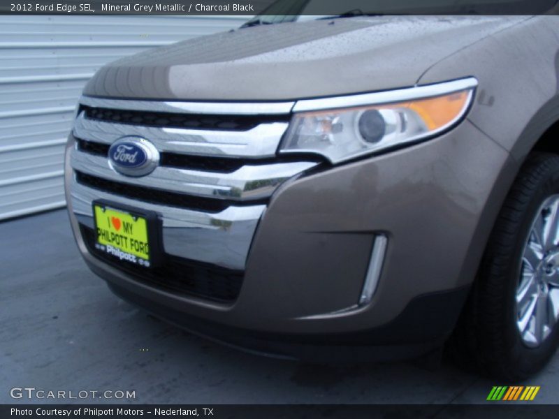 Mineral Grey Metallic / Charcoal Black 2012 Ford Edge SEL