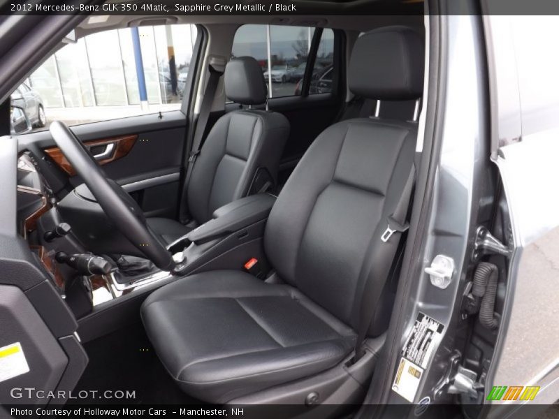 Sapphire Grey Metallic / Black 2012 Mercedes-Benz GLK 350 4Matic