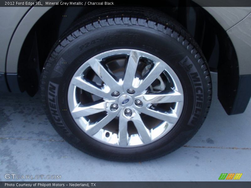 Mineral Grey Metallic / Charcoal Black 2012 Ford Edge SEL