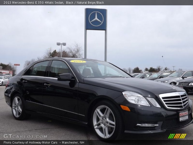 Black / Natural Beige/Black 2013 Mercedes-Benz E 350 4Matic Sedan