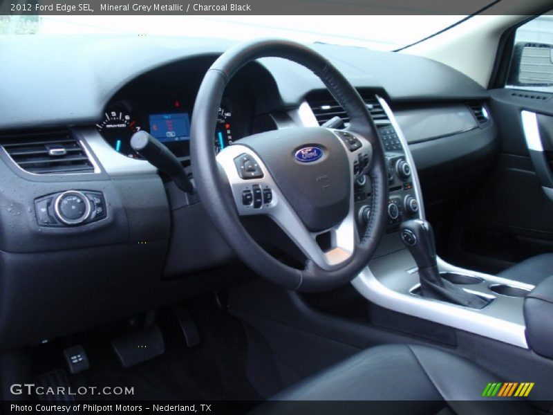 Mineral Grey Metallic / Charcoal Black 2012 Ford Edge SEL