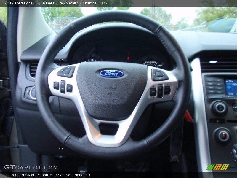 Mineral Grey Metallic / Charcoal Black 2012 Ford Edge SEL