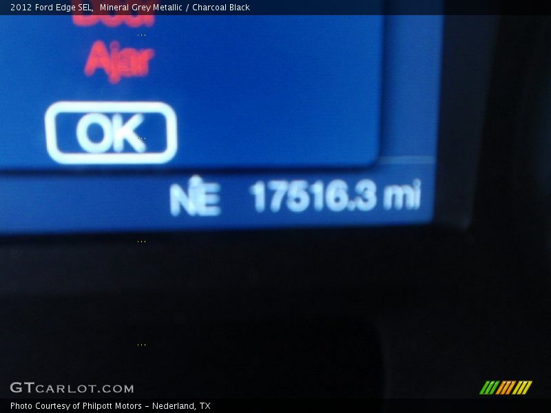 Mineral Grey Metallic / Charcoal Black 2012 Ford Edge SEL