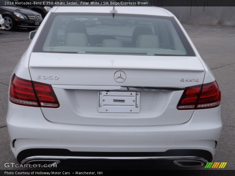Polar White / Silk Beige/Espresso Brown 2014 Mercedes-Benz E 350 4Matic Sedan