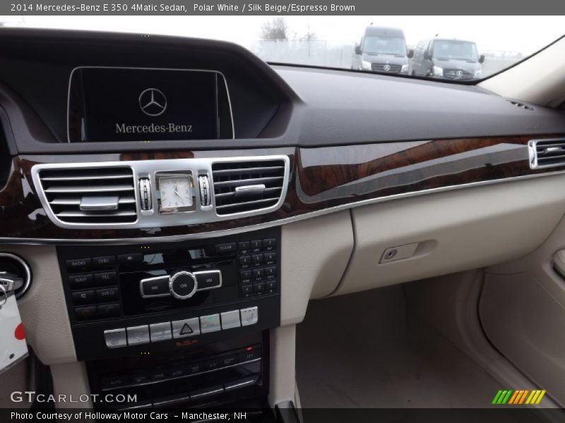 Polar White / Silk Beige/Espresso Brown 2014 Mercedes-Benz E 350 4Matic Sedan