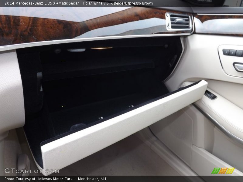 Polar White / Silk Beige/Espresso Brown 2014 Mercedes-Benz E 350 4Matic Sedan