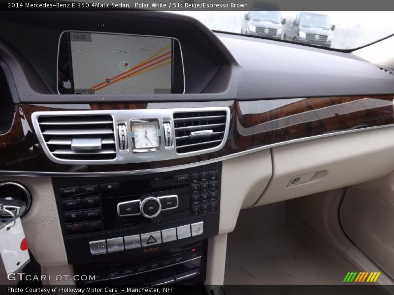 Polar White / Silk Beige/Espresso Brown 2014 Mercedes-Benz E 350 4Matic Sedan