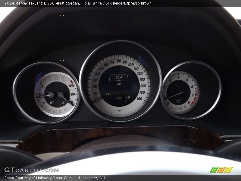 Polar White / Silk Beige/Espresso Brown 2014 Mercedes-Benz E 350 4Matic Sedan