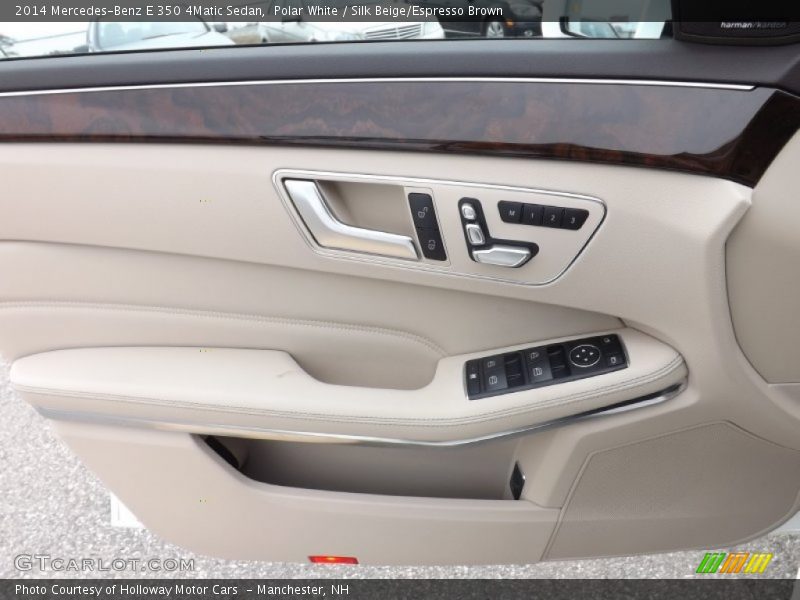 Polar White / Silk Beige/Espresso Brown 2014 Mercedes-Benz E 350 4Matic Sedan