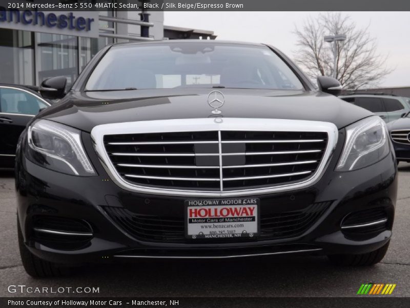 Black / Silk Beige/Espresso Brown 2014 Mercedes-Benz S 550 4MATIC Sedan