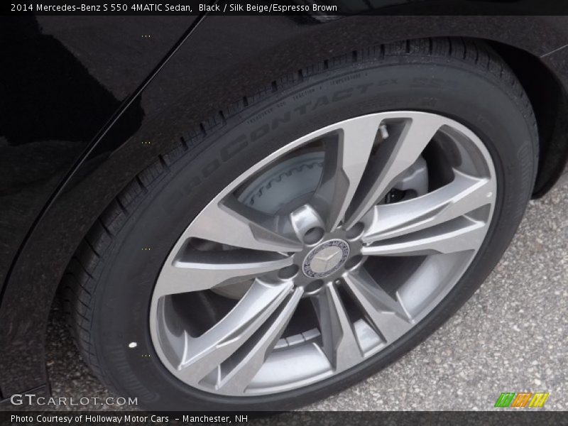 Black / Silk Beige/Espresso Brown 2014 Mercedes-Benz S 550 4MATIC Sedan