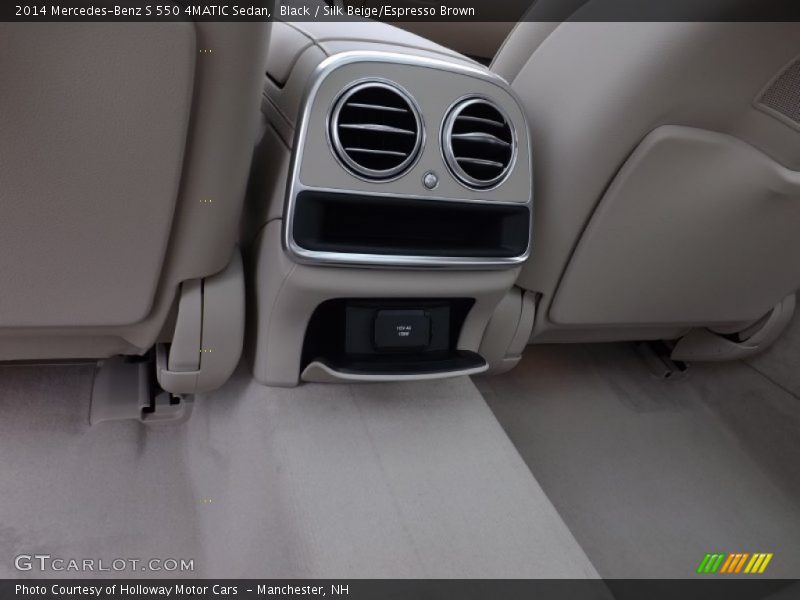 Black / Silk Beige/Espresso Brown 2014 Mercedes-Benz S 550 4MATIC Sedan