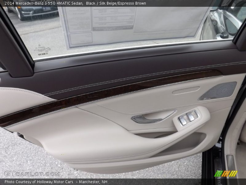 Black / Silk Beige/Espresso Brown 2014 Mercedes-Benz S 550 4MATIC Sedan