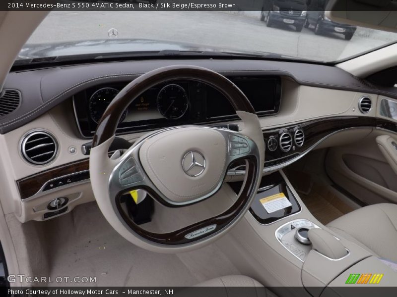  2014 S 550 4MATIC Sedan Silk Beige/Espresso Brown Interior