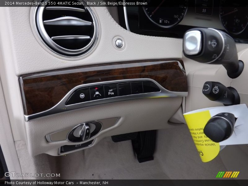 Black / Silk Beige/Espresso Brown 2014 Mercedes-Benz S 550 4MATIC Sedan