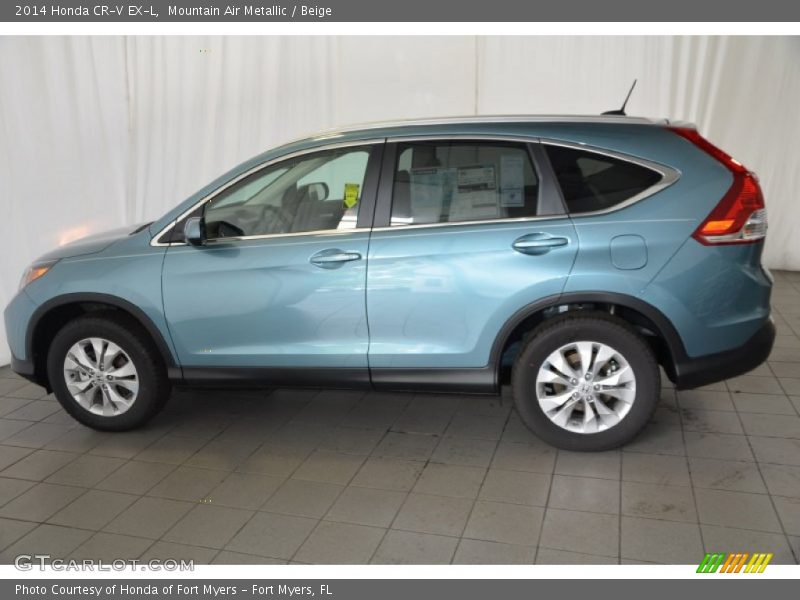 Mountain Air Metallic / Beige 2014 Honda CR-V EX-L