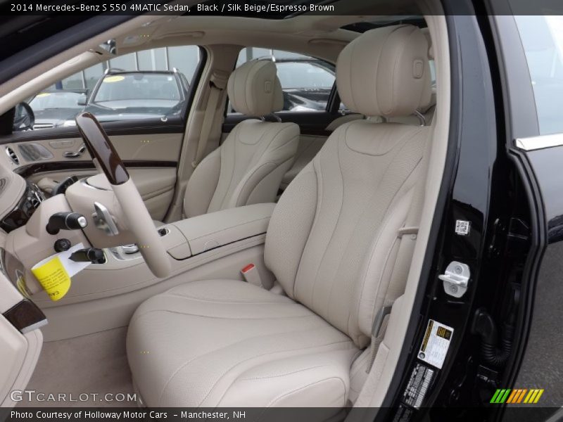 Black / Silk Beige/Espresso Brown 2014 Mercedes-Benz S 550 4MATIC Sedan