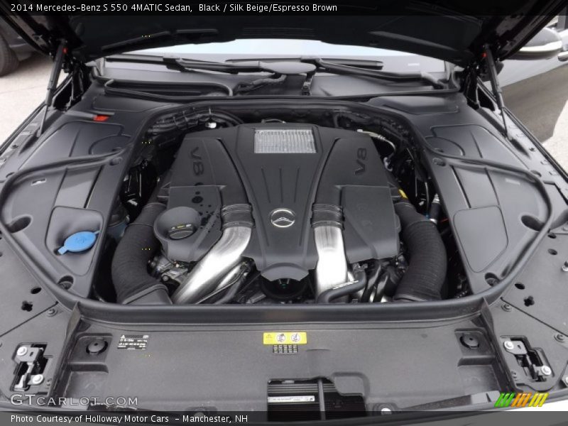 Black / Silk Beige/Espresso Brown 2014 Mercedes-Benz S 550 4MATIC Sedan