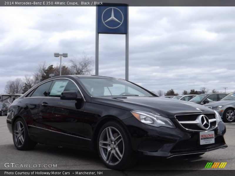 Black / Black 2014 Mercedes-Benz E 350 4Matic Coupe