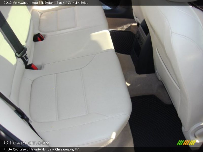 Black / Cornsilk Beige 2012 Volkswagen Jetta SEL Sedan