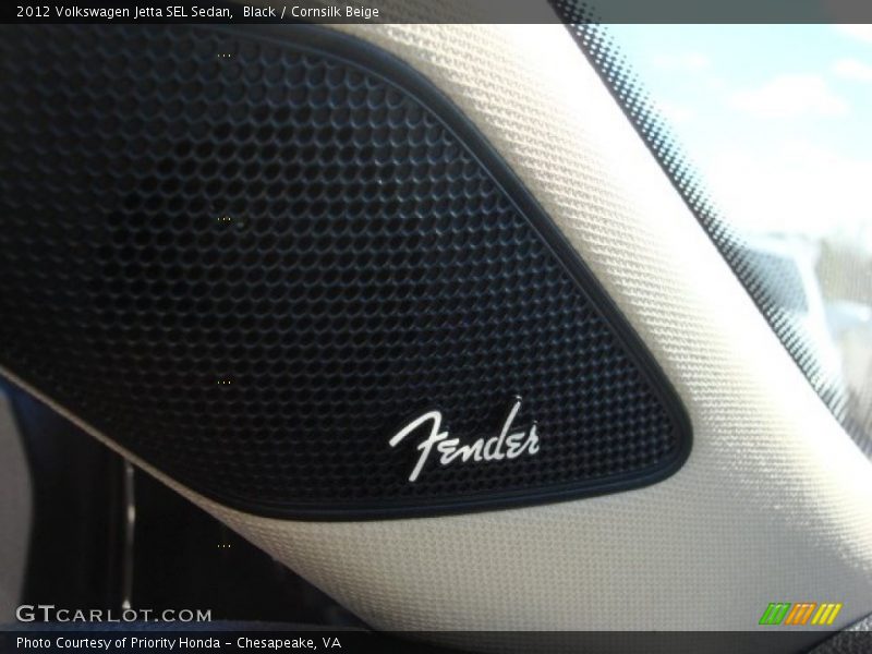 Black / Cornsilk Beige 2012 Volkswagen Jetta SEL Sedan