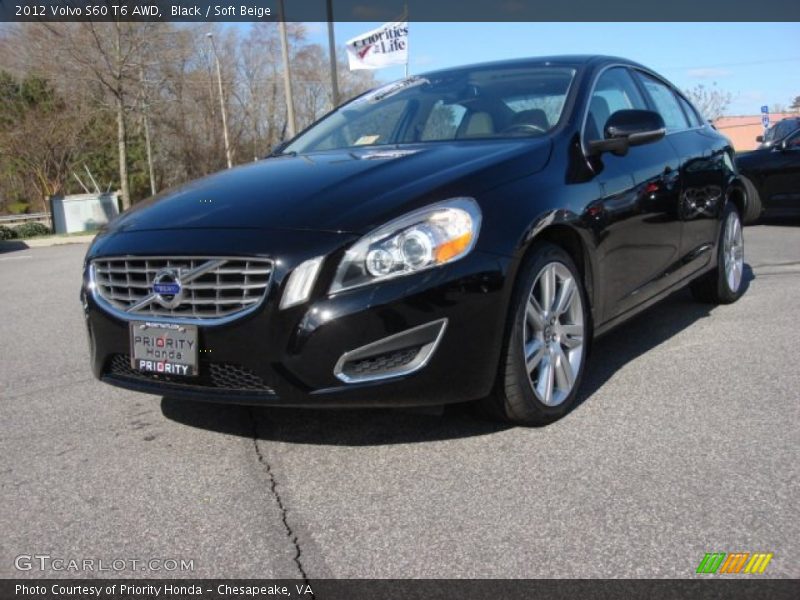 Black / Soft Beige 2012 Volvo S60 T6 AWD