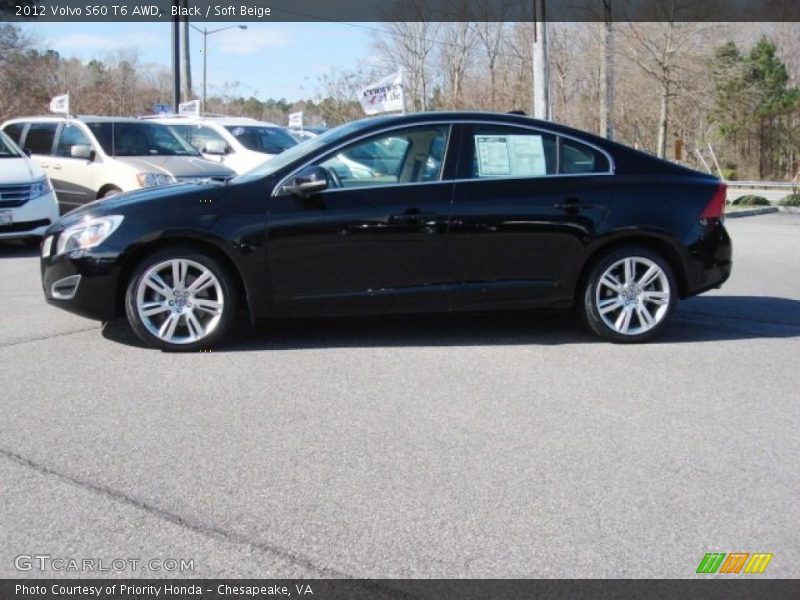 Black / Soft Beige 2012 Volvo S60 T6 AWD