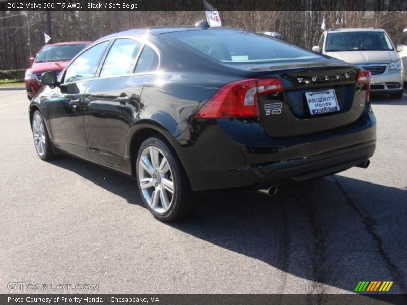 Black / Soft Beige 2012 Volvo S60 T6 AWD