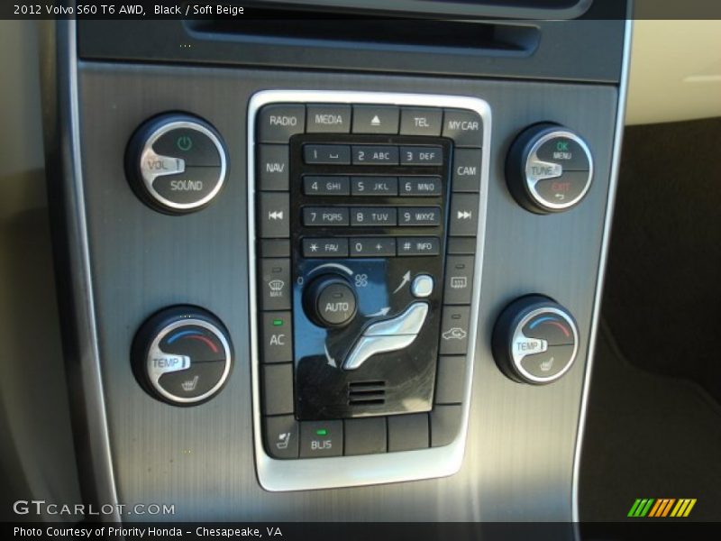 Black / Soft Beige 2012 Volvo S60 T6 AWD