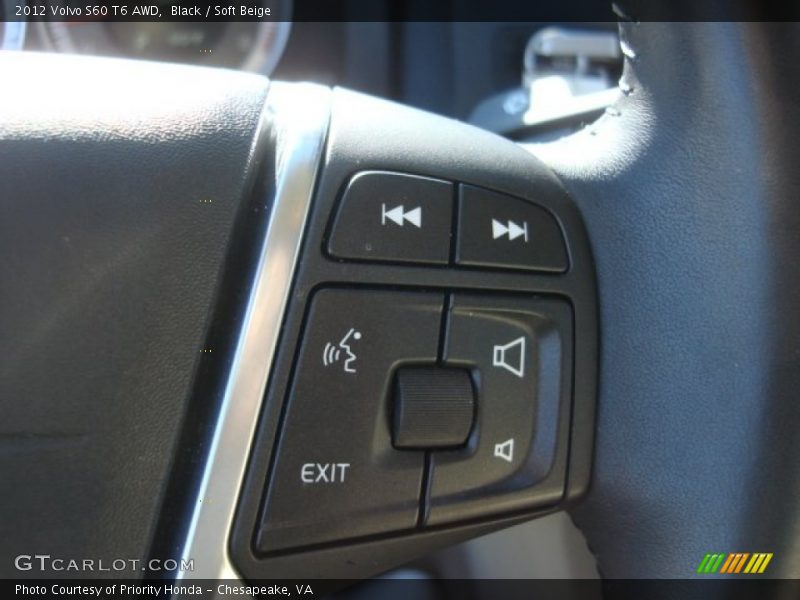 Black / Soft Beige 2012 Volvo S60 T6 AWD