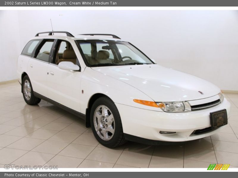 Cream White / Medium Tan 2002 Saturn L Series LW300 Wagon