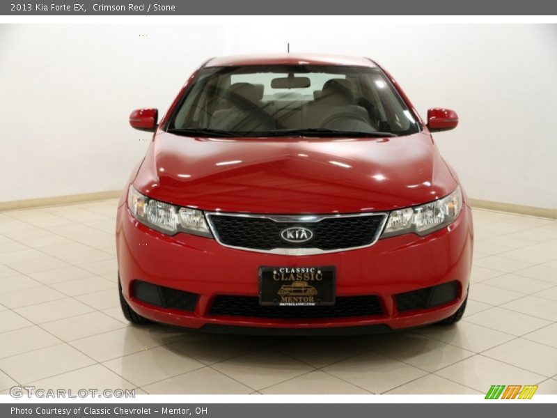 Crimson Red / Stone 2013 Kia Forte EX