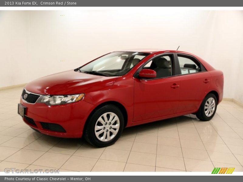 Crimson Red / Stone 2013 Kia Forte EX