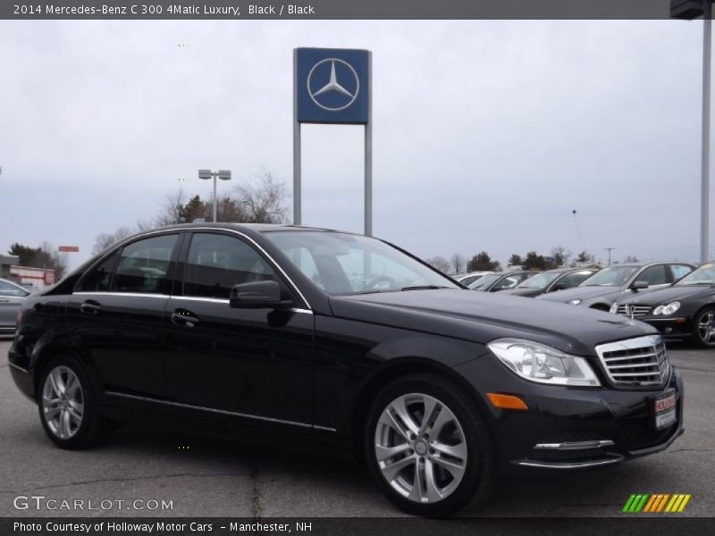 Black / Black 2014 Mercedes-Benz C 300 4Matic Luxury