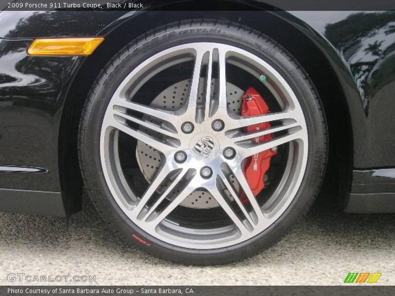Black / Black 2009 Porsche 911 Turbo Coupe